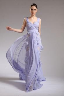 lavender lace evening prom dress at oscar red carpet