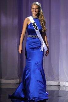 jessica stewart classic beaded blue evening pageant dress miss teen usa 2016