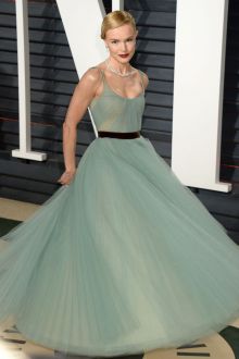 sage green tulle ball gown celebrity dress kate bosworth vanity fair oscar 2017